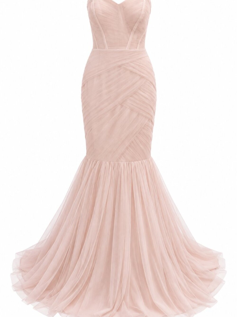 Monique Lhuillier Blush Pink Formal Bridesmaid Dress Size 10 NWT